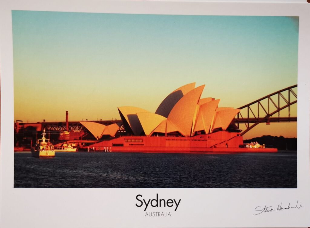Sydney Opera House, sunset light